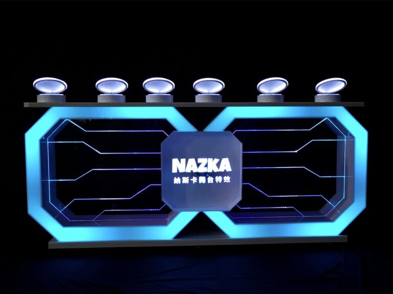 納斯卡舞台特效道具_啟動儀式_3D全息螢幕啟動台_logo